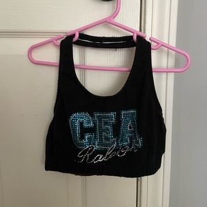 cheer extreme halter top sports bra